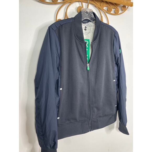 Save The Duck Burn Recycled Bi-Material "Down" packable jacket women's L - Picture 2 of 10